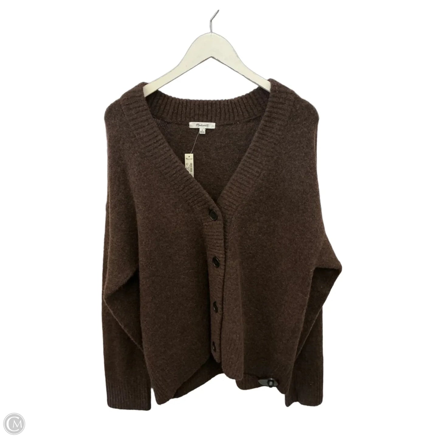 Sweater Cardigan By Madewell In Brown, Size: S