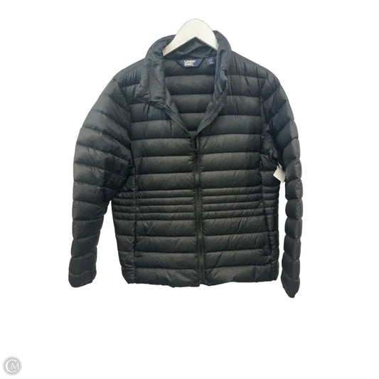 Jacket Puffer & Quilted By Lands End In Black, Size: Lp