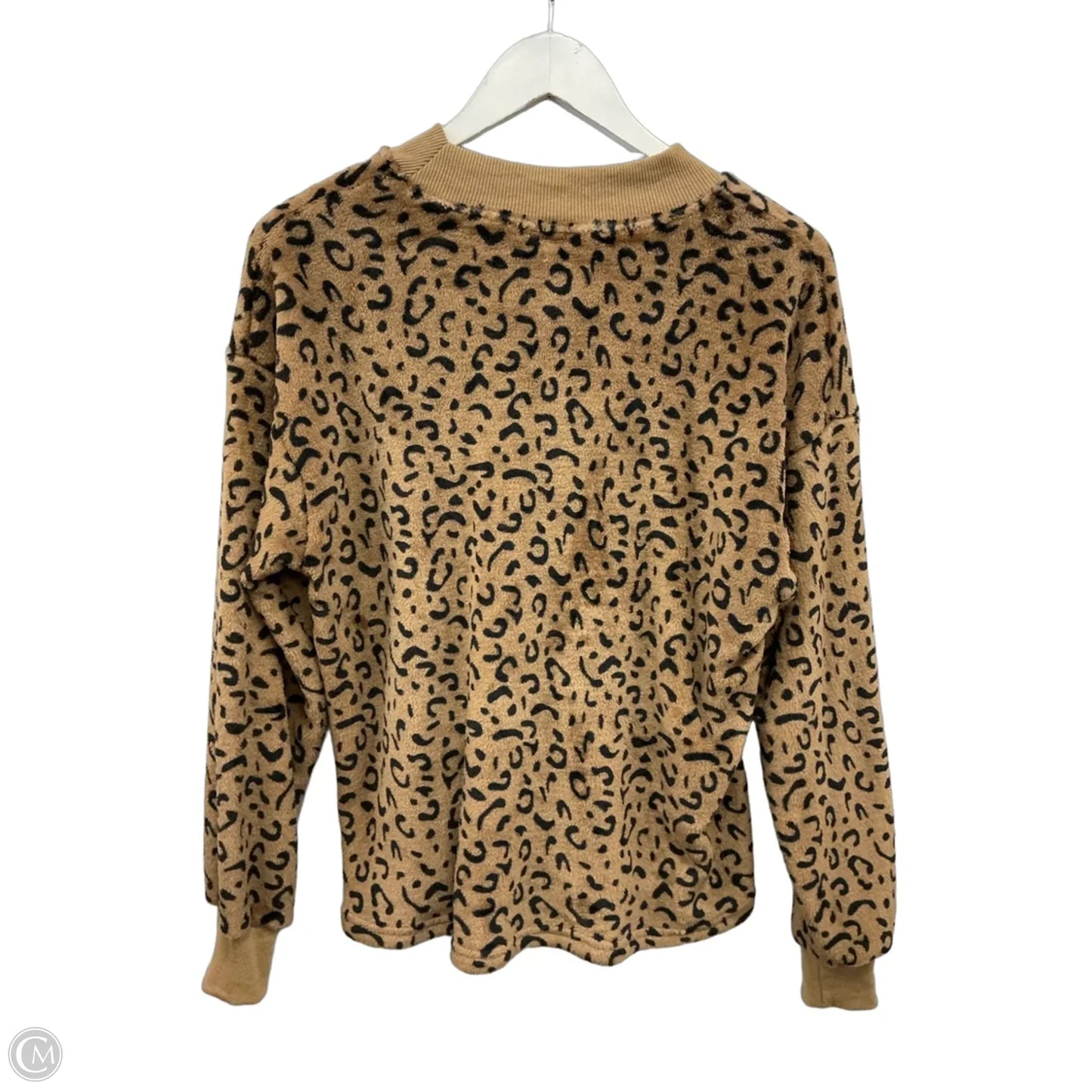 Top Long Sleeve By Amaryllis In Animal Print, Size: M