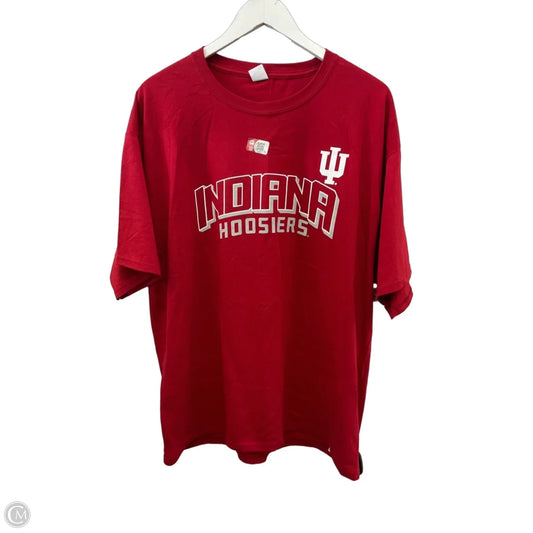 Athletic Top Short Sleeve By Hanes In Red, Size: Xl