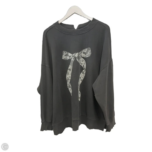 Sweatshirt Crewneck By Aerie In Grey, Size: L