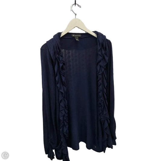Sweater Cardigan By Inc In Navy, Size: Xl