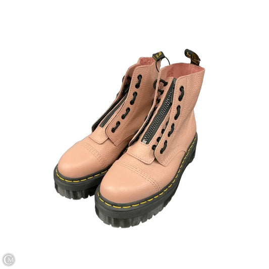 Boots Designer By Dr Martens In Pink, Size: 10