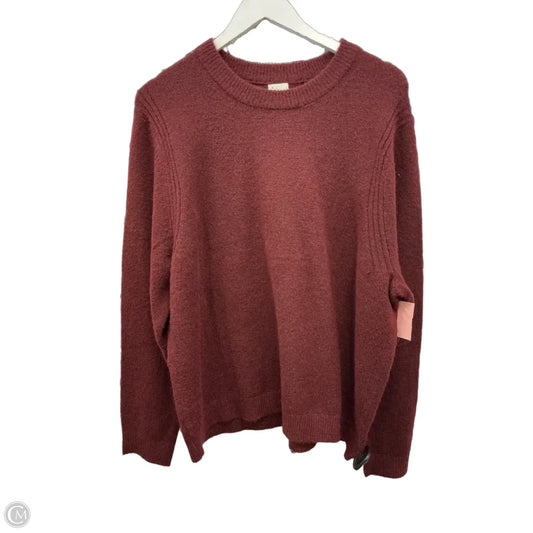Sweater By A New Day In Maroon, Size: Xxl