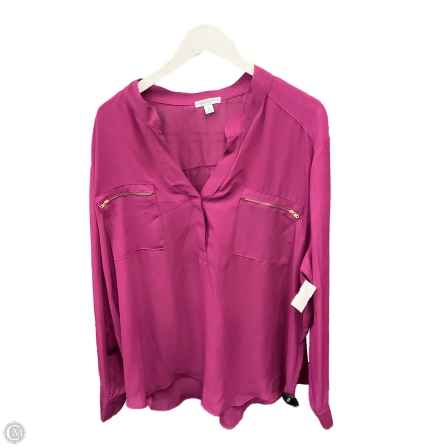 Top Long Sleeve By Ophelia Roe In Purple, Size: 3x