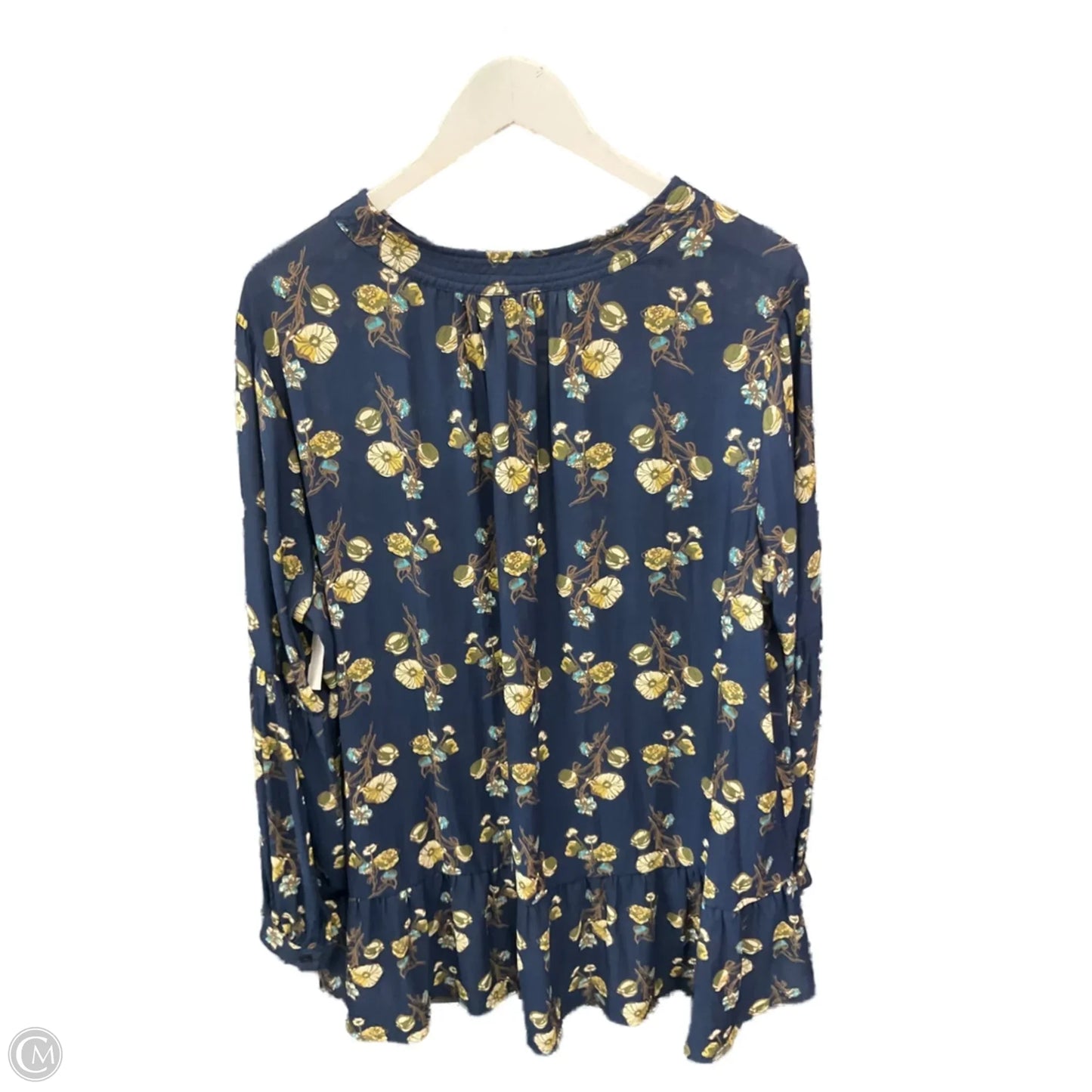 Top Long Sleeve By Falls Creek In Navy, Size: 2x