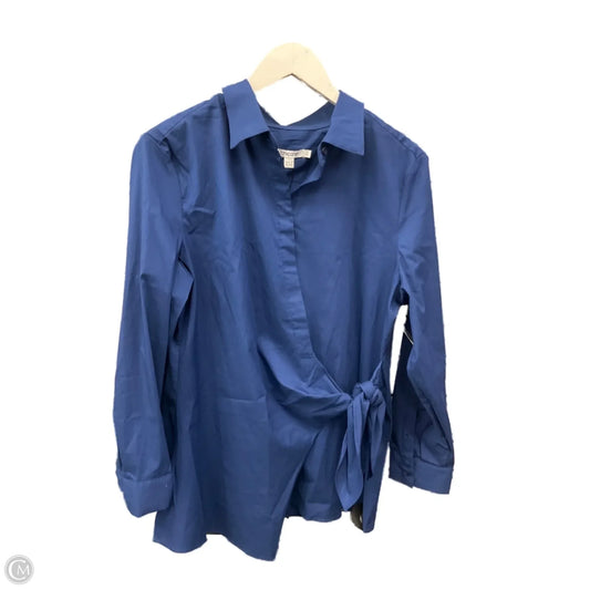 Top Long Sleeve By Chicos In Blue, Size: L