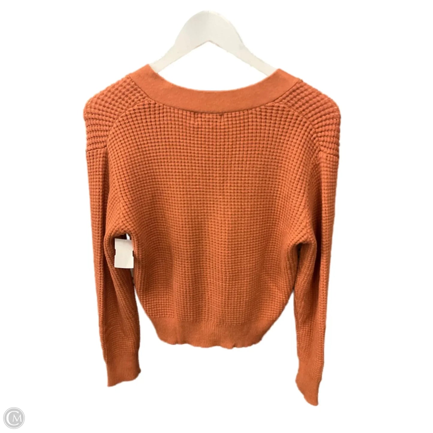 Sweater Cardigan By Poof In Orange, Size: M