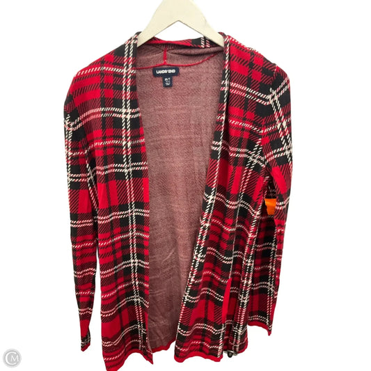 Cardigan By Lands End In Red, Size: M