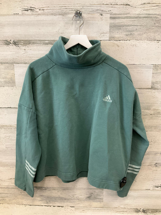 Sweatshirt Crewneck By Adidas In Green, Size: L