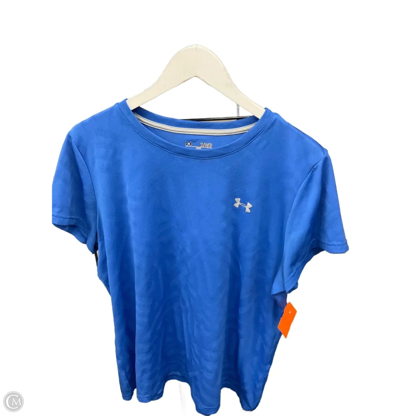 Athletic Top Short Sleeve By Under Armour In Blue, Size: Xl