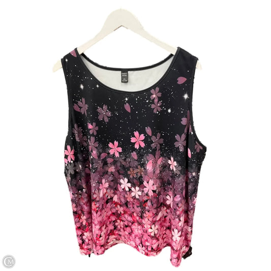Top Sleeveless By Clothes Mentor In Pink, Size: 3x