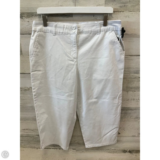 Capris By Karen Scott In White, Size: 12