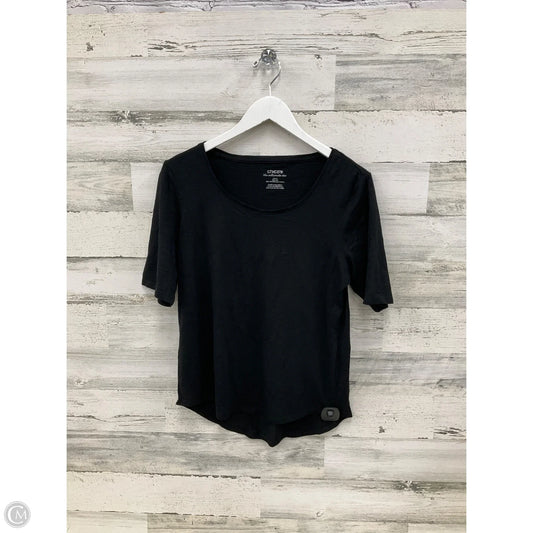 Top Short Sleeve By Chicos In Black, Size: S