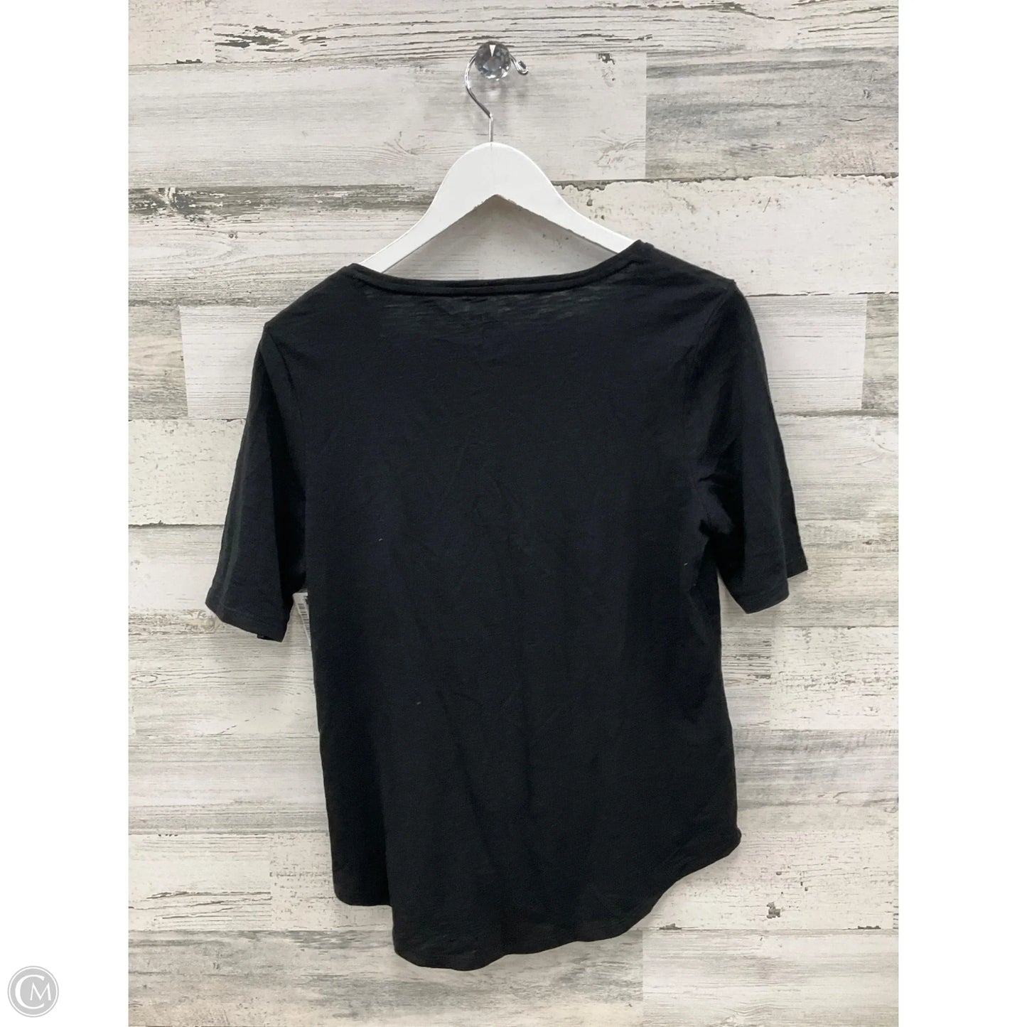Top Short Sleeve By Chicos In Black, Size: S