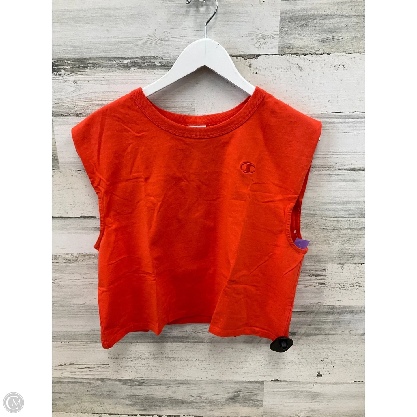 Athletic Tank Top By Champion In Orange, Size: M