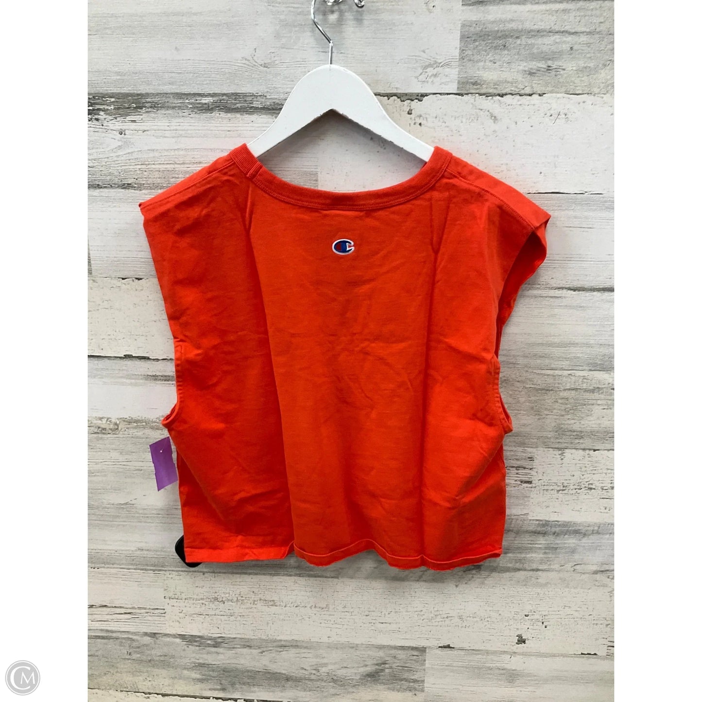 Athletic Tank Top By Champion In Orange, Size: M