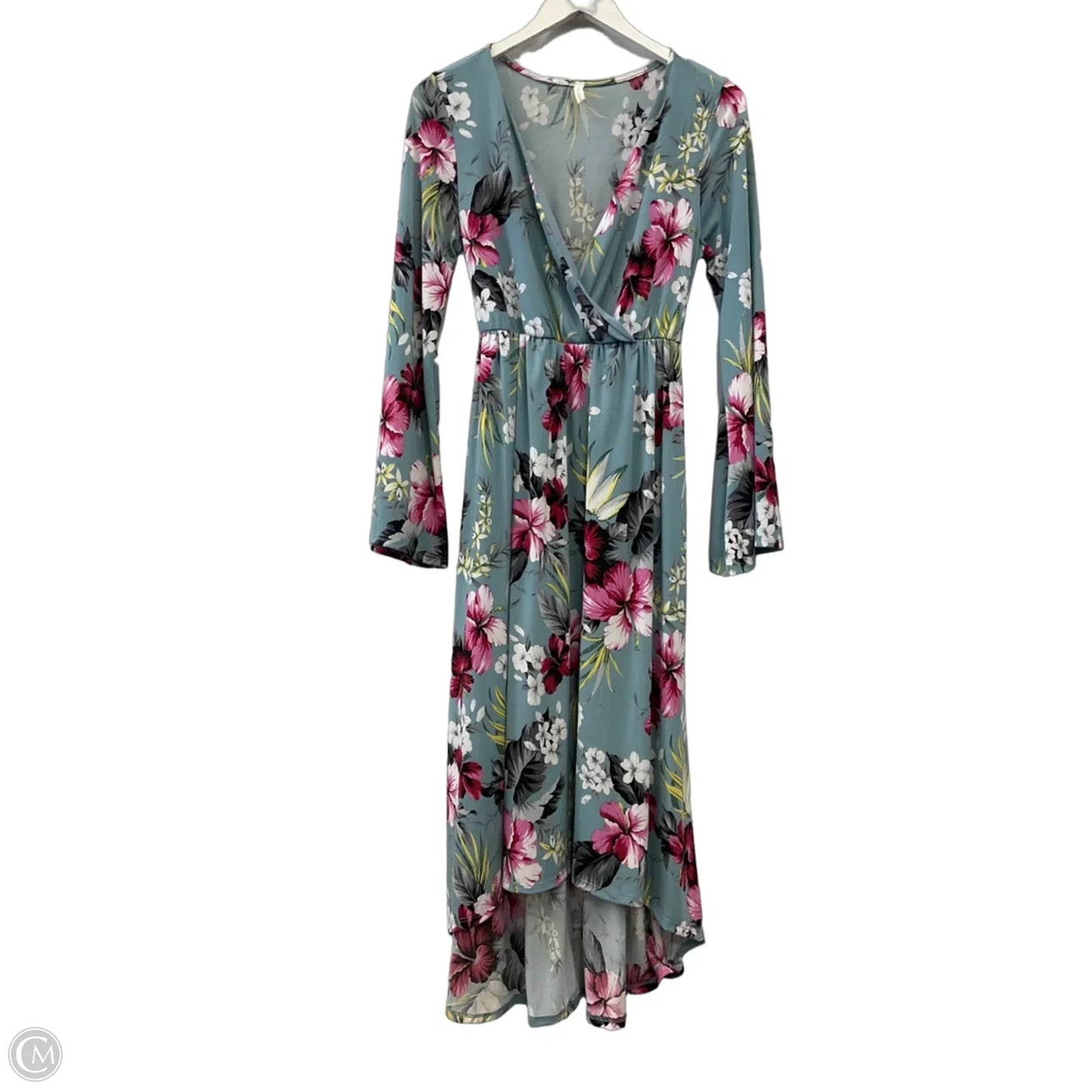 Dress Casual Maxi By Pink Blush In Blue, Size: L