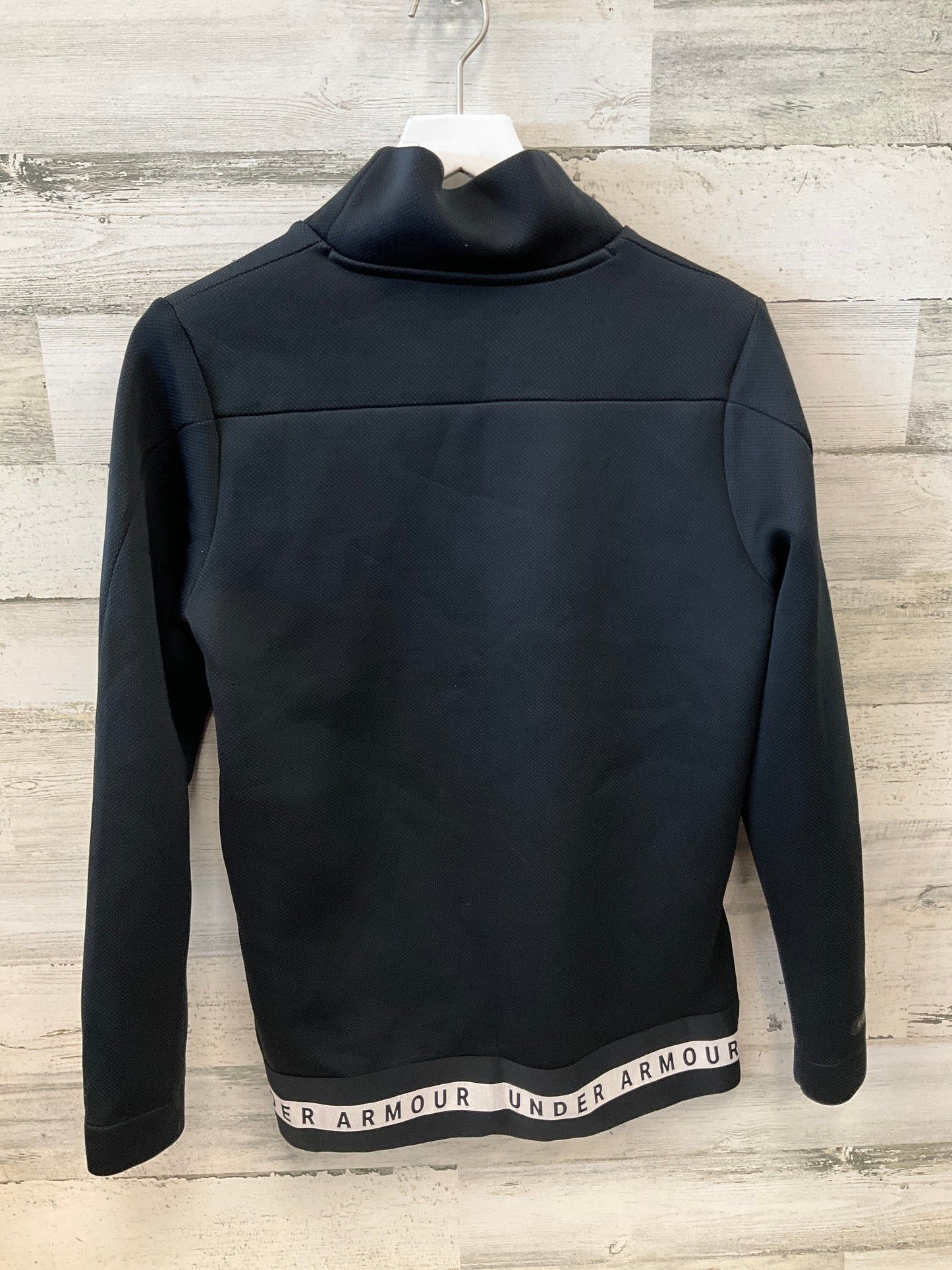 Top Long Sleeve By Under Armour In Black, Size: S
