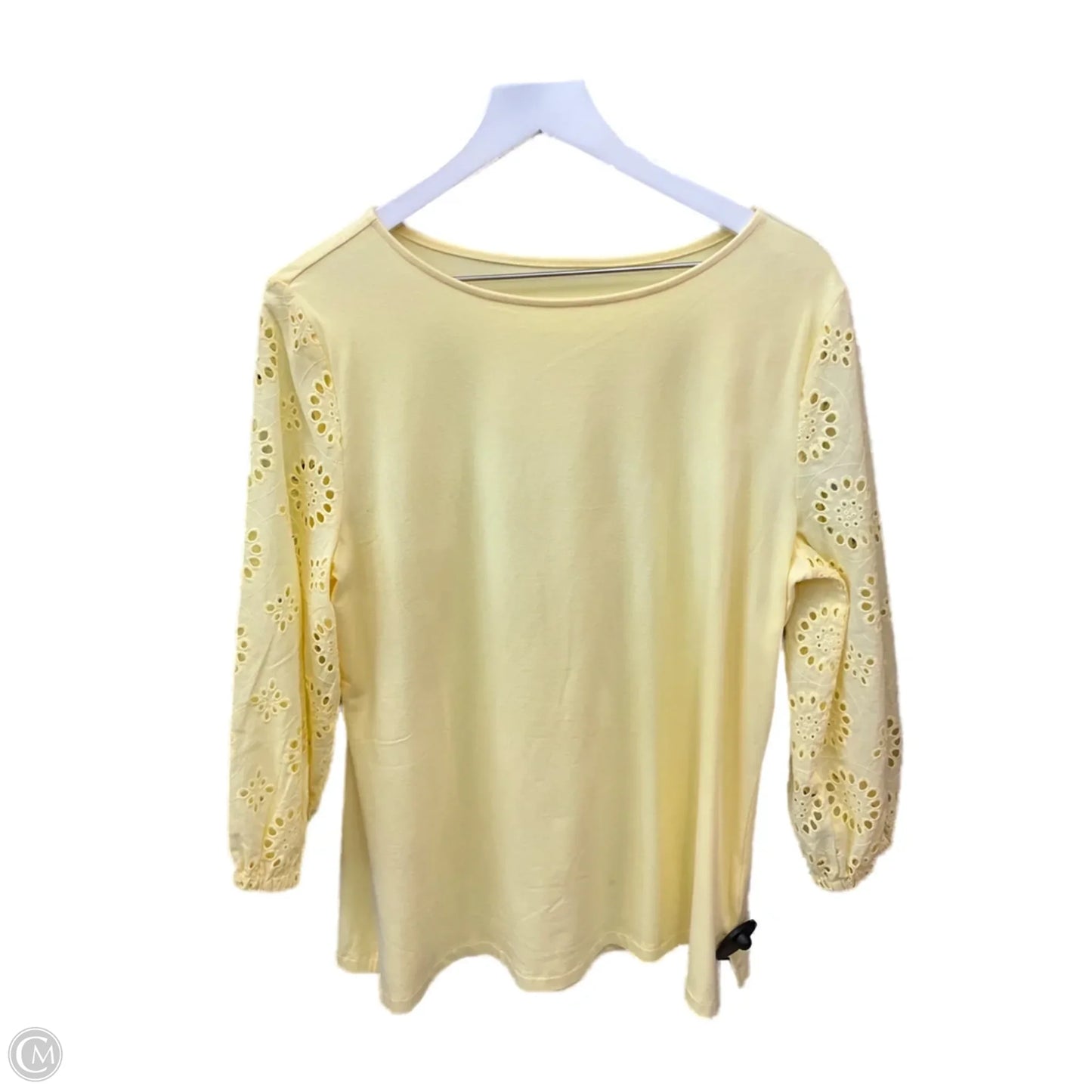Top Short Sleeve By Clothes Mentor In Yellow, Size: M
