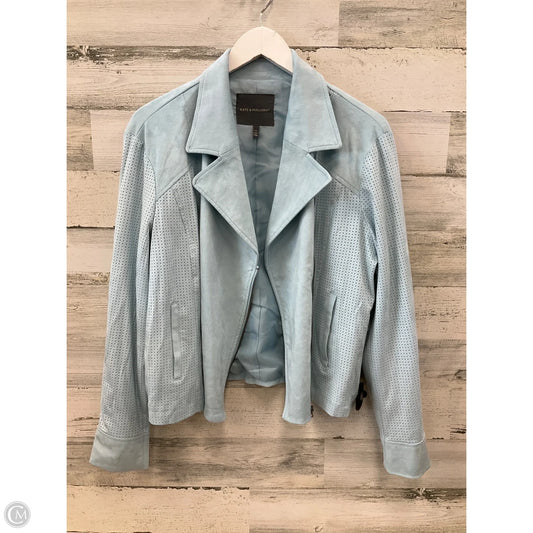 Jacket Moto By Kate & Mallory In Blue, Size: Xl