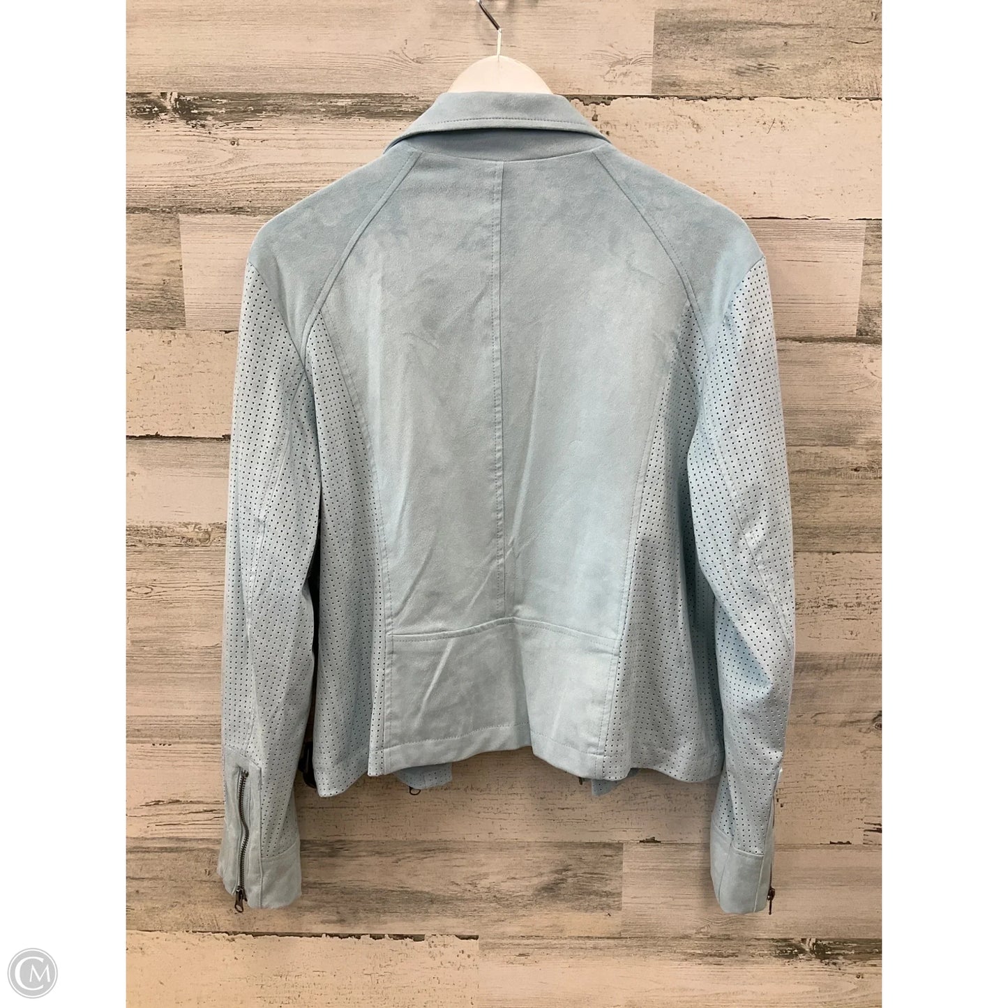 Jacket Moto By Kate & Mallory In Blue, Size: Xl