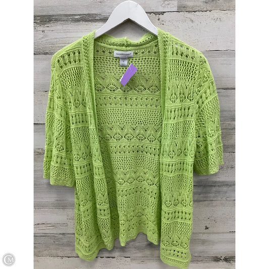 Cardigan By Christopher And Banks In Green, Size: Xl