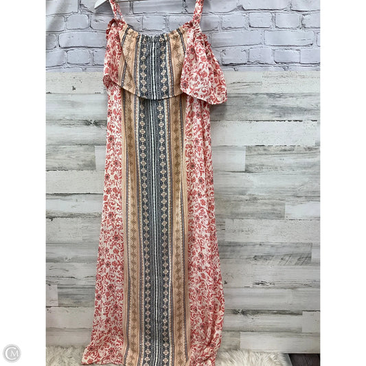 Dress Casual Maxi By Auw In Multi-colored, Size: 16
