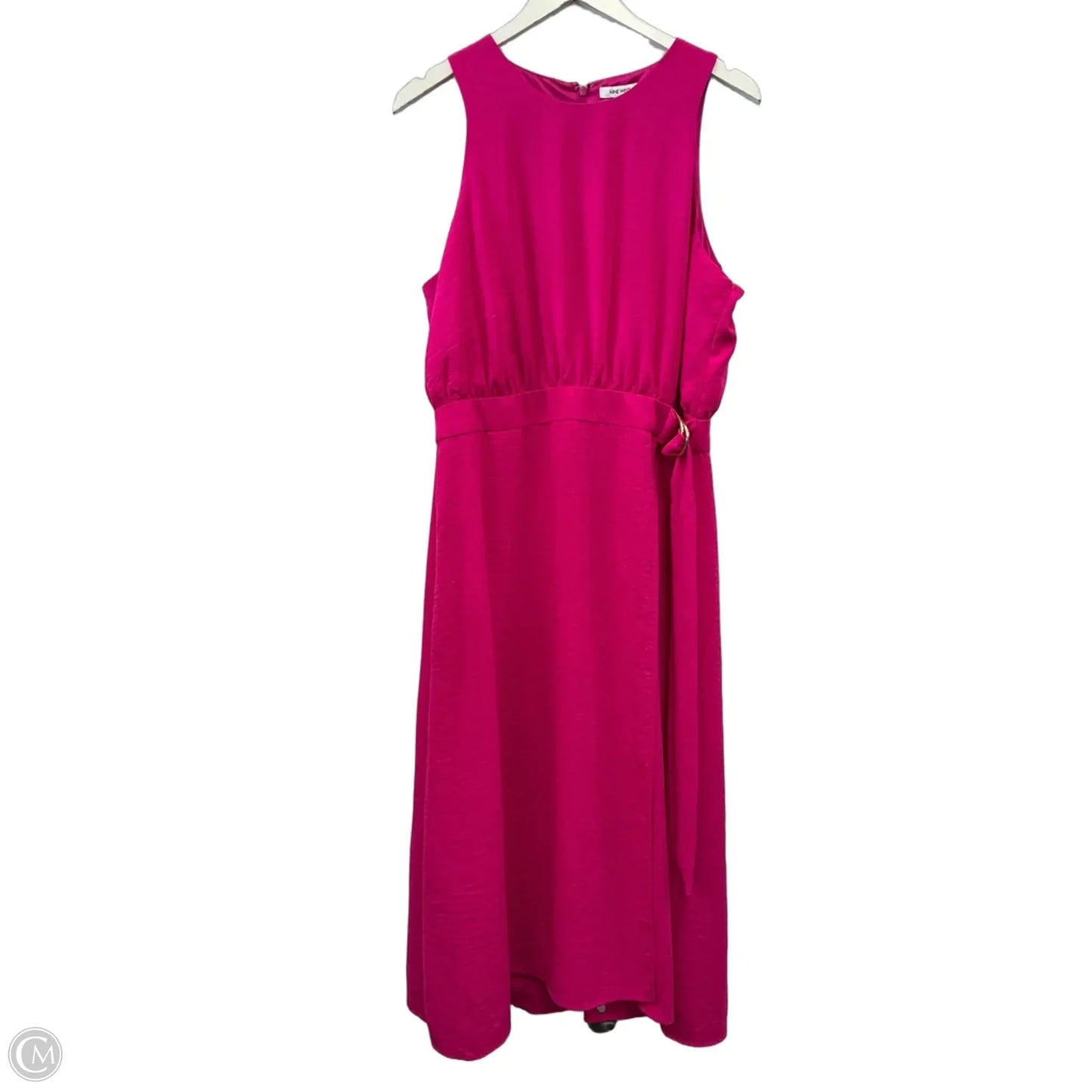 Dress Casual Midi By Nine West In Pink, Size: L