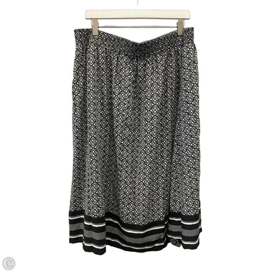 Skirt Maxi By Croft And Barrow In Black, Size: Xl