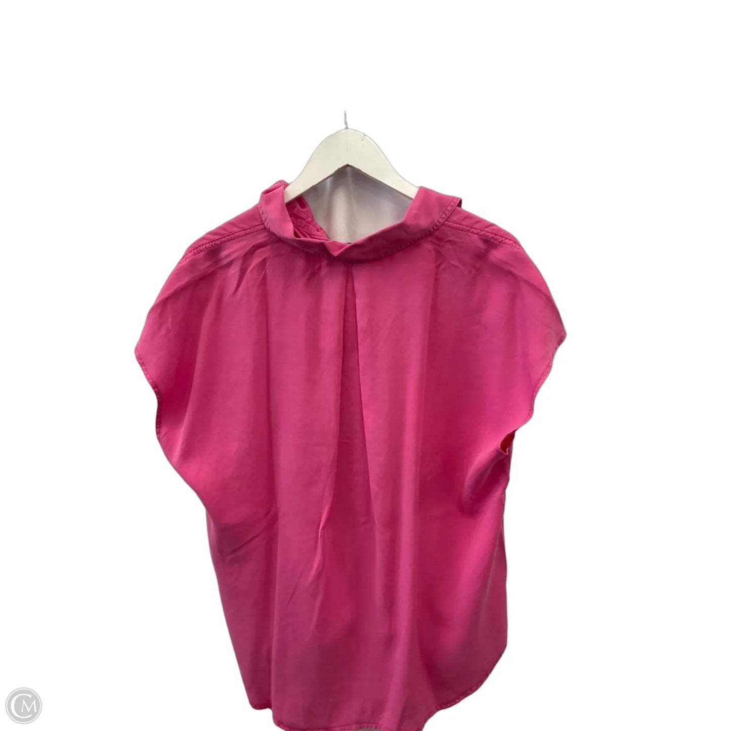 Top Short Sleeve By Calvin Klein In Pink, Size: M