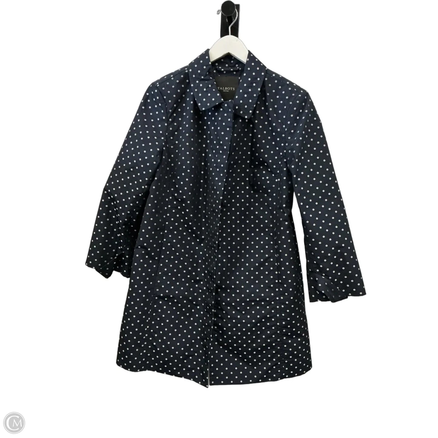 Coat Raincoat By Talbots In Navy, Size: Xlp