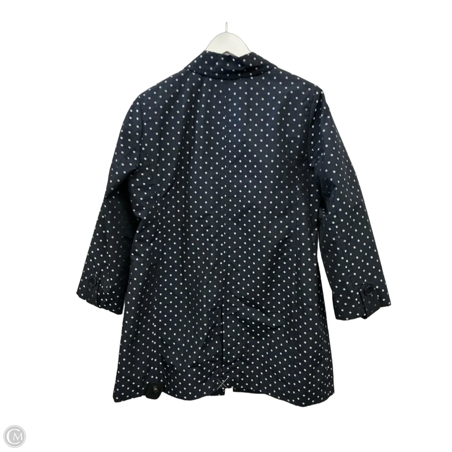 Coat Raincoat By Talbots In Navy, Size: Xlp