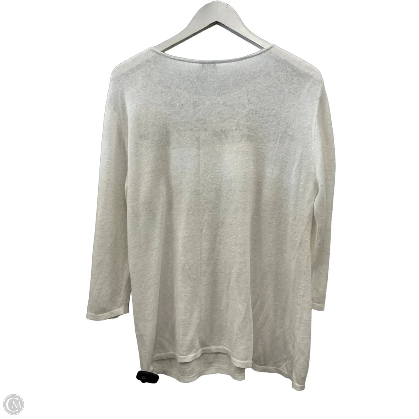 Top 3/4 Sleeve By J. Jill In White, Size: M