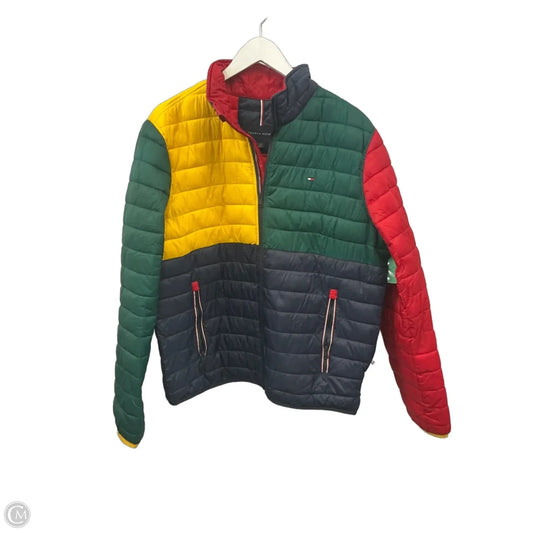 Coat Puffer & Quilted By Tommy Hilfiger In Multi-colored, Size: L