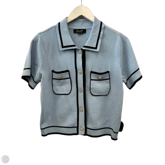 Cardigan By Clothes Mentor In Blue, Size: L