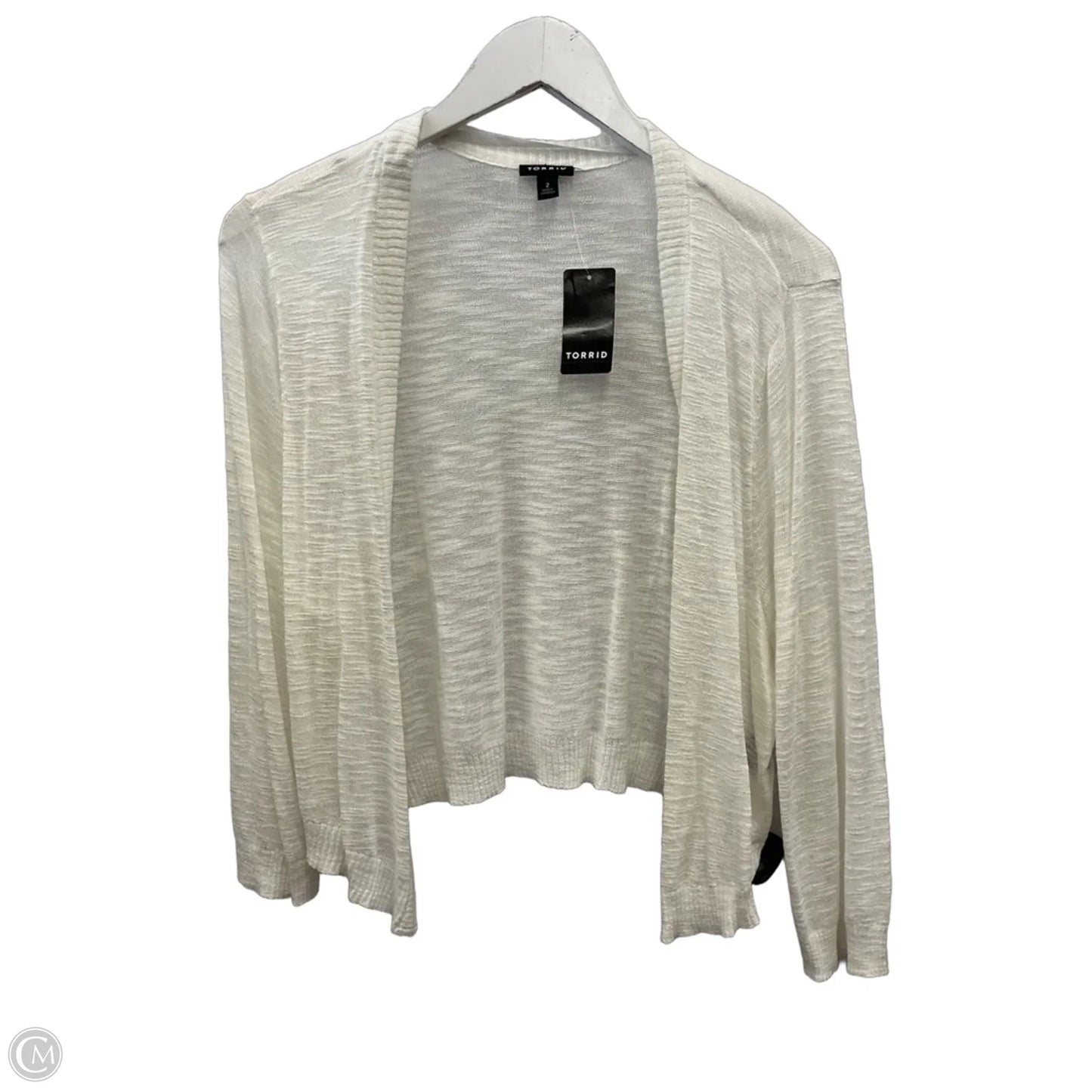 Cardigan By Torrid In White, Size: 2x