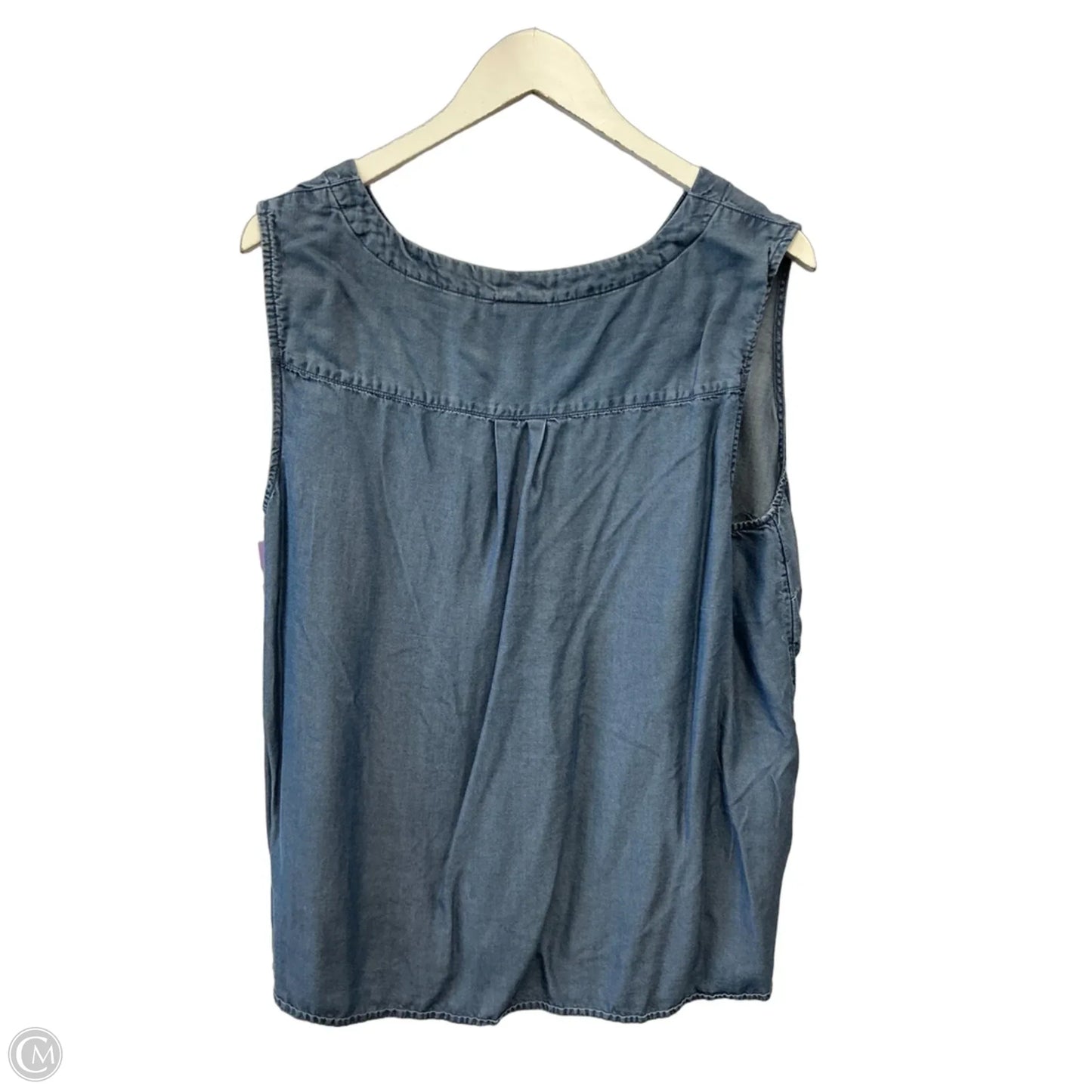 Top Sleeveless By J. Jill In Blue, Size: 2x
