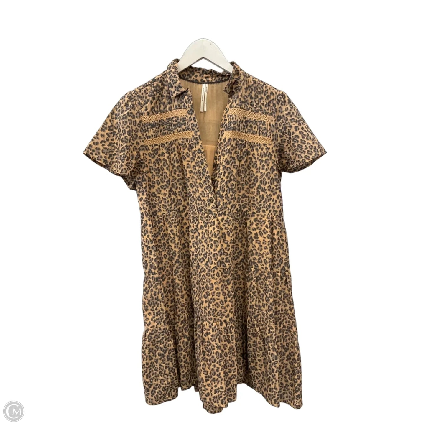 Dress Casual Midi By Anthropologie In Animal Print, Size: Sp