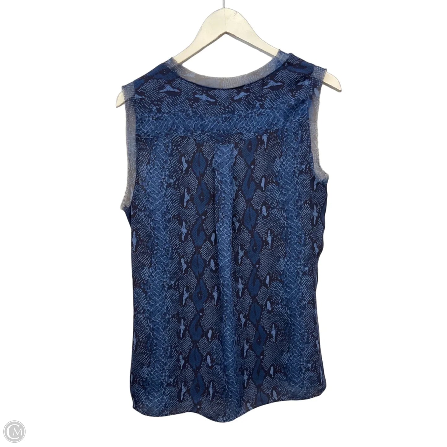 Top Sleeveless By Banana Republic In Blue, Size: M