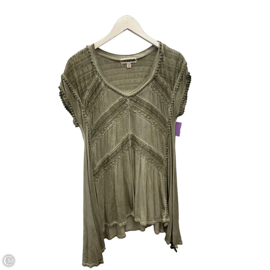 Top Sleeveless By Knox Rose In Green, Size: M