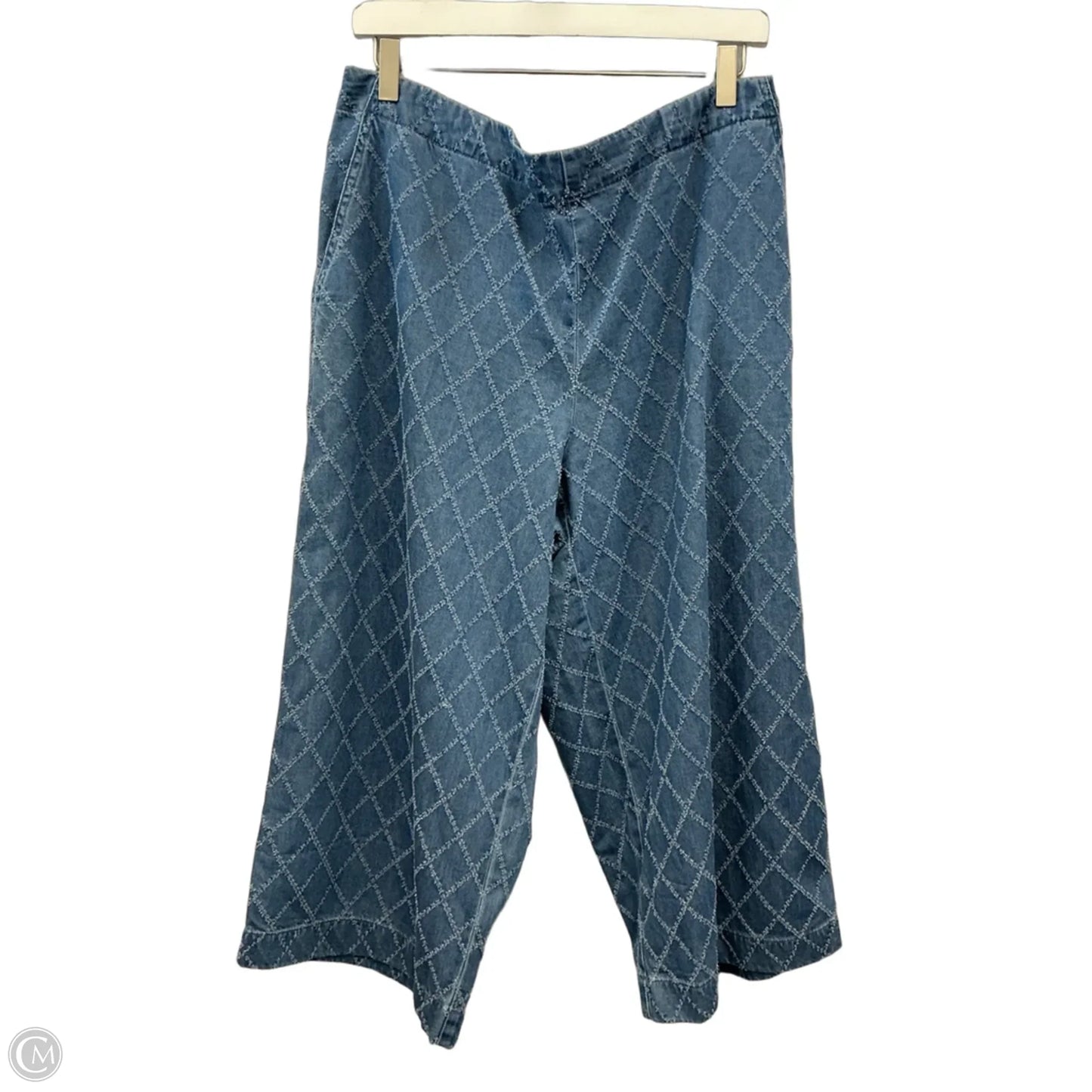 Pants Set 2pc By Clothes Mentor In Blue Denim, Size: 1x