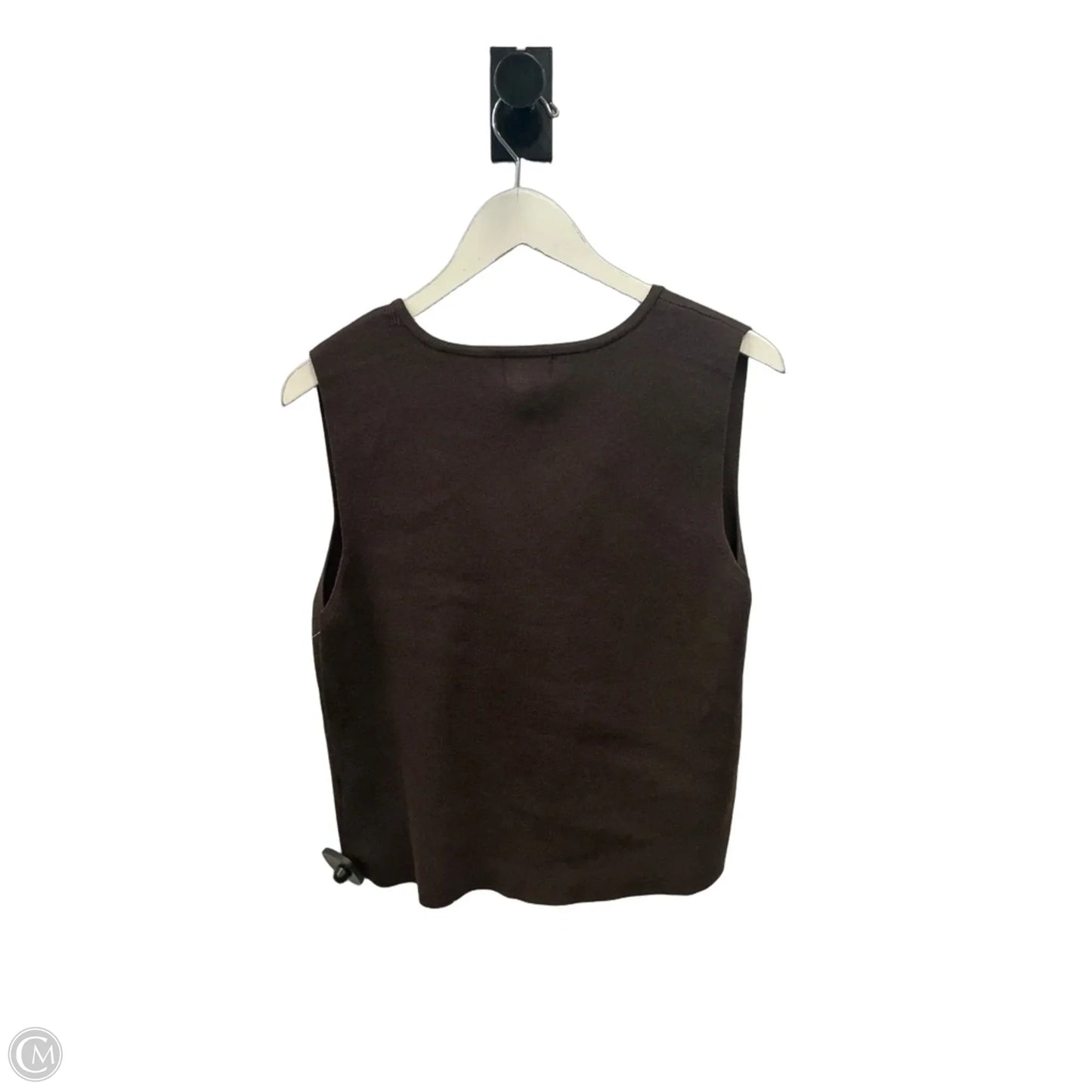 Vest Sweater By Nicole By Nicole Miller In Brown, Size: S