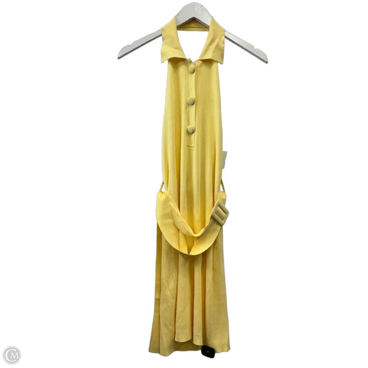 Dress Casual Midi By Anthropologie In Yellow, Size: S
