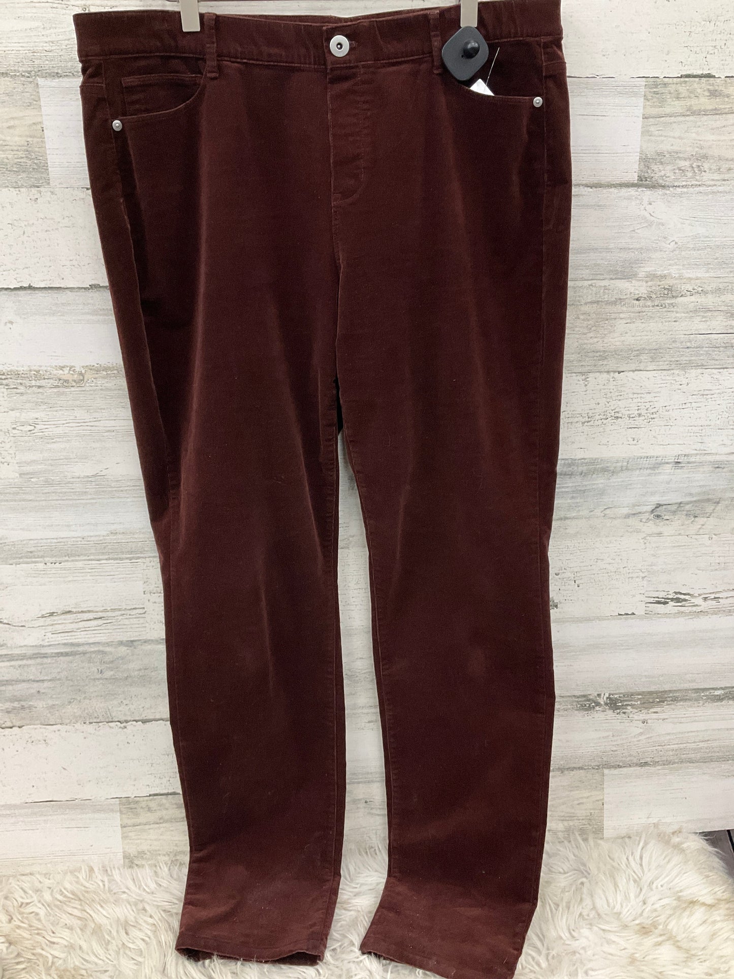 Jeans Straight By J. Jill In Red, Size: 12