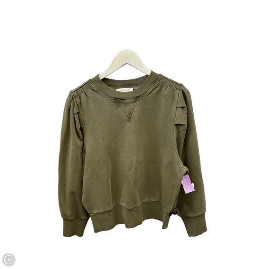 Sweatshirt Crewneck By Frame In Green, Size: L