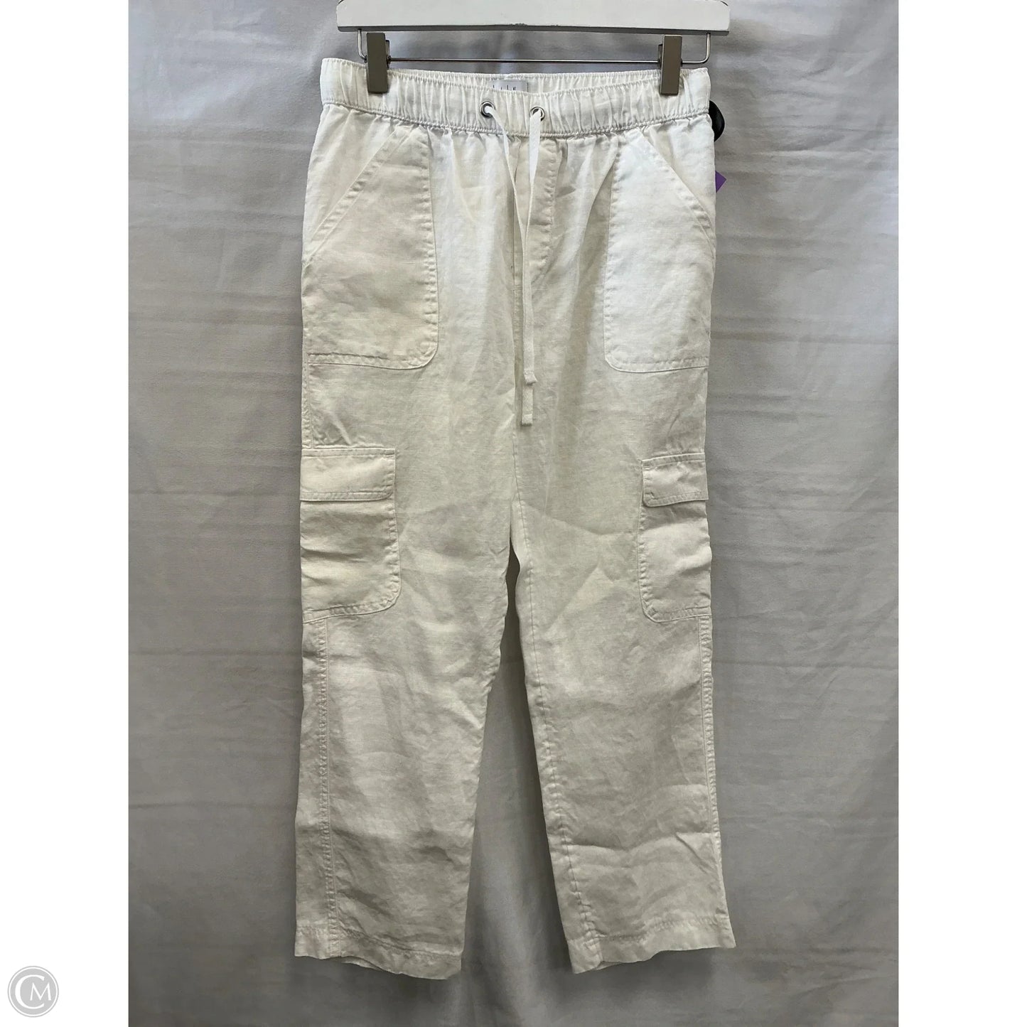 Pants Linen By Nicole Miller In White, Size: 4