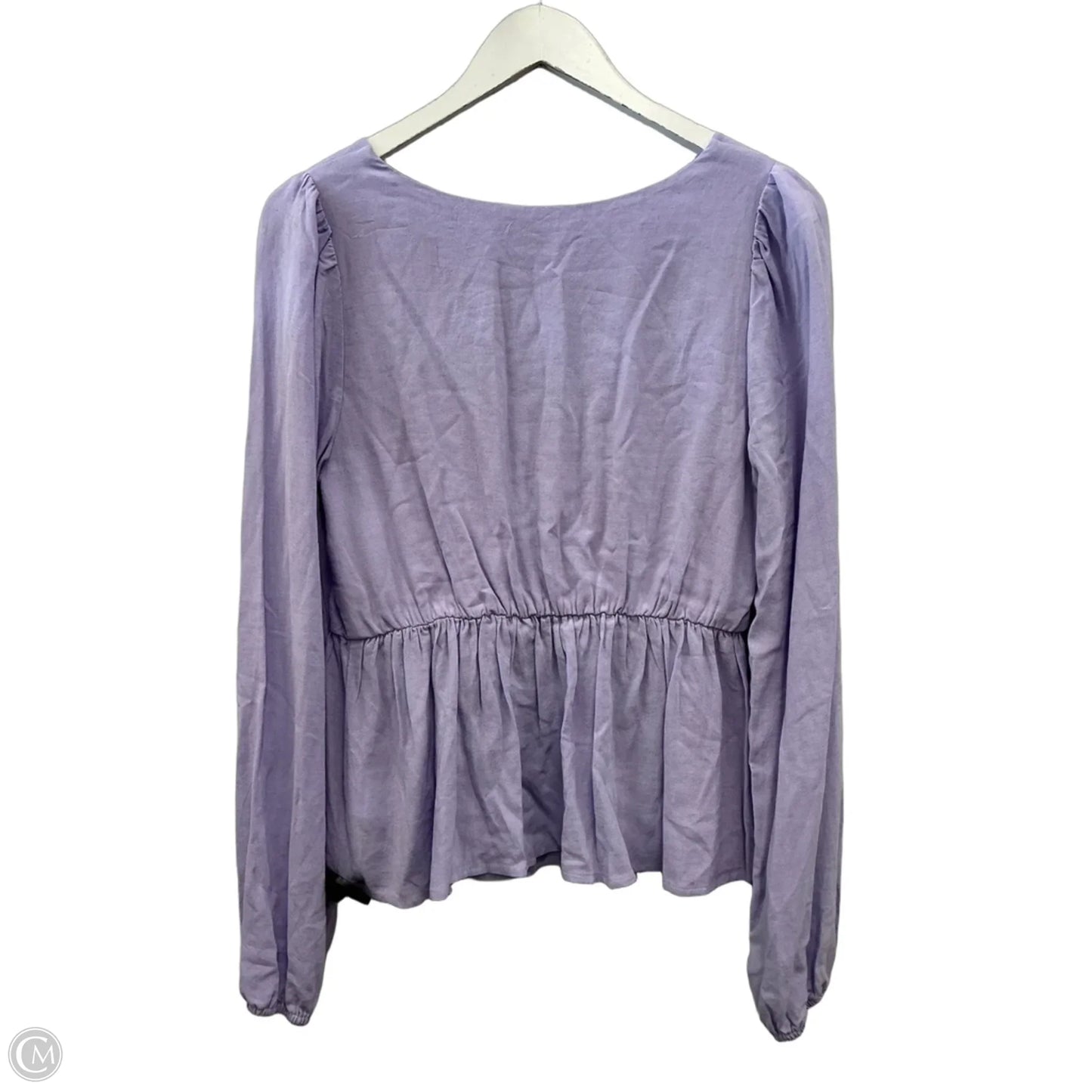 Top Long Sleeve By Copper Key In Purple, Size: M