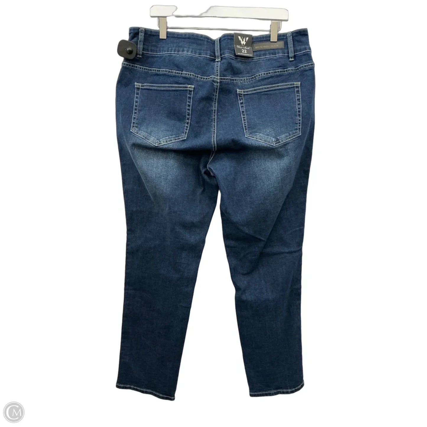 Jeans Straight By White Mark In Blue Denim, Size: 22