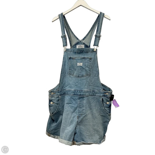 Shortalls By Levis In Blue Denim, Size: 2x